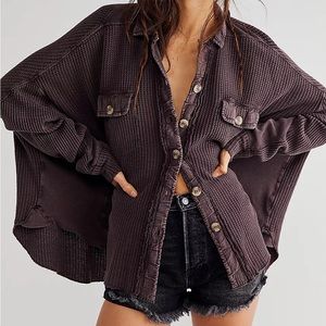 NWT free people one scout jacket in mole